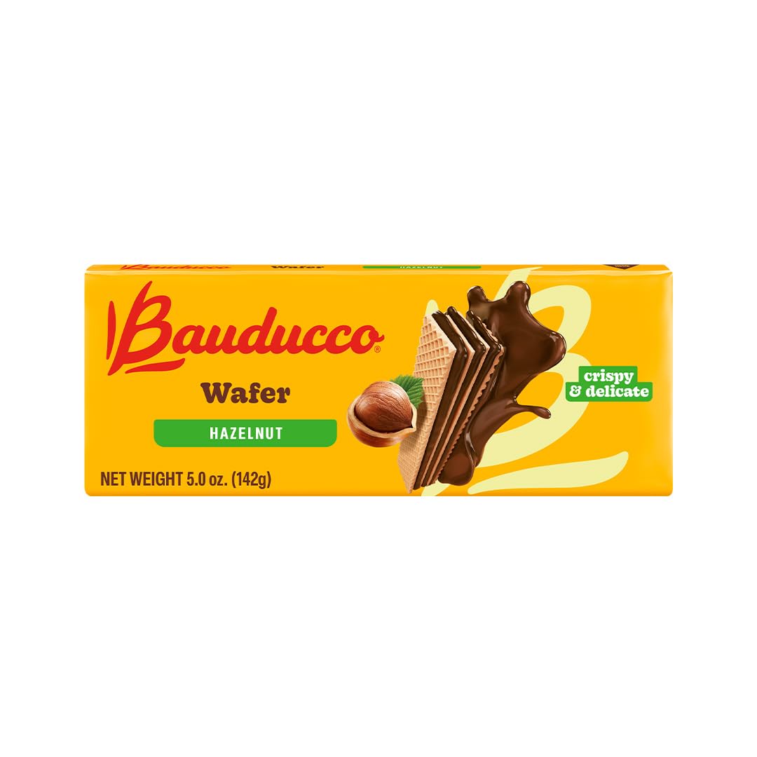 Bauducco Wafer Cookies, Assorted, Chocolate, Vanilla, and Strawberry, 60 oz (Pack of 12) - Crispy & Delicate Wafer Cookies With 3 Delicious, Indulgent Decadent Layers of Flavored Cream.