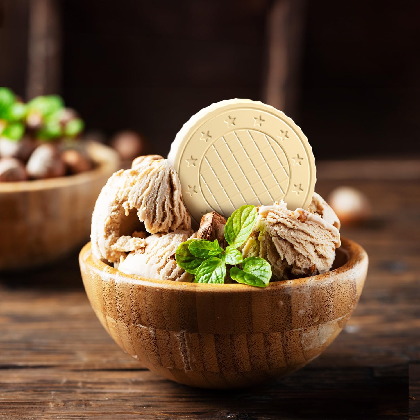 Fiorella Crunch Wafer Cookies - Delicious Chocolate Covered Crispy Thin Wafers with Layers of Hazelnut Cream Filling, Individually Wrapped, Perfect for Snacks, (Pack of 18)