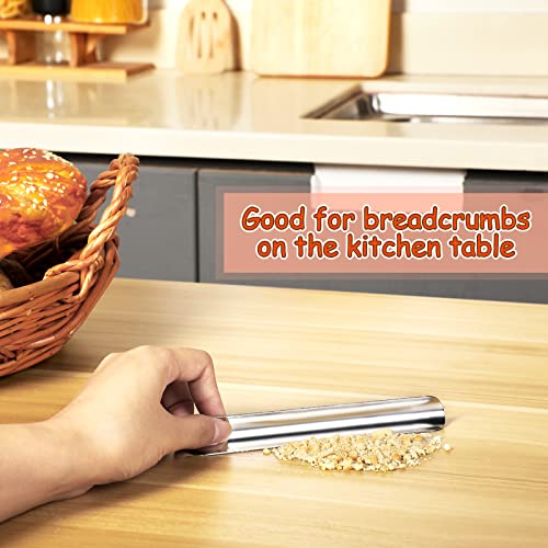 Crumbers for Servers, Table Crumb Sweepers Bread Cleaner Stainless Steel Table Crumbers for Tablecloth in Restaurants and Homes, Servers, Waiters, Waitresses Tool Accessories(Silver,10)