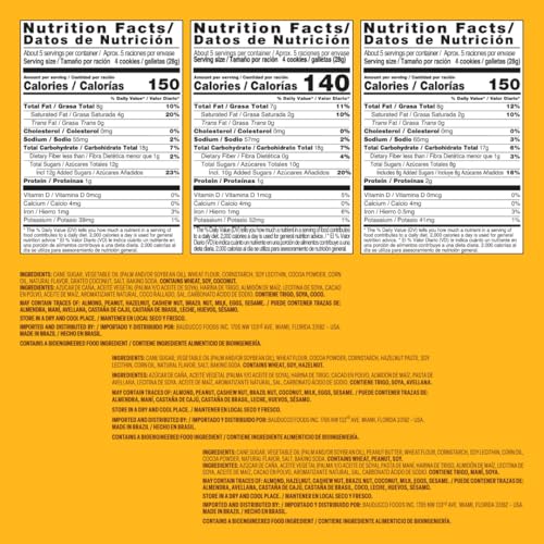 Bauducco Wafer Cookies, Assorted, Chocolate, Vanilla, and Strawberry, 60 oz (Pack of 12) - Crispy & Delicate Wafer Cookies With 3 Delicious, Indulgent Decadent Layers of Flavored Cream.