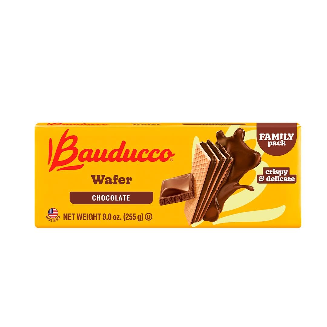 Bauducco Wafer Cookies, Assorted, Chocolate, Vanilla, and Strawberry, 60 oz (Pack of 12) - Crispy & Delicate Wafer Cookies With 3 Delicious, Indulgent Decadent Layers of Flavored Cream.