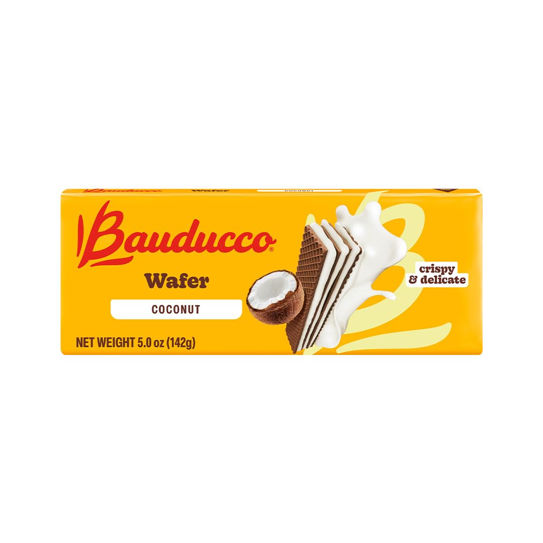 Bauducco Wafer Cookies, Assorted, Chocolate, Vanilla, and Strawberry, 60 oz (Pack of 12) - Crispy & Delicate Wafer Cookies With 3 Delicious, Indulgent Decadent Layers of Flavored Cream.