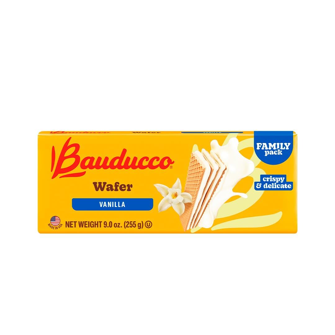 Bauducco Wafer Cookies, Assorted, Chocolate, Vanilla, and Strawberry, 60 oz (Pack of 12) - Crispy & Delicate Wafer Cookies With 3 Delicious, Indulgent Decadent Layers of Flavored Cream.