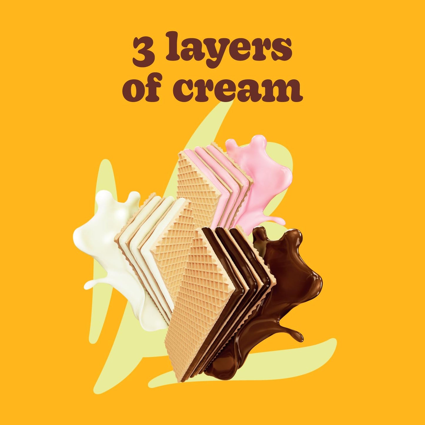 Bauducco Wafer Cookies, Assorted, Chocolate, Vanilla, and Strawberry, 60 oz (Pack of 12) - Crispy & Delicate Wafer Cookies With 3 Delicious, Indulgent Decadent Layers of Flavored Cream.