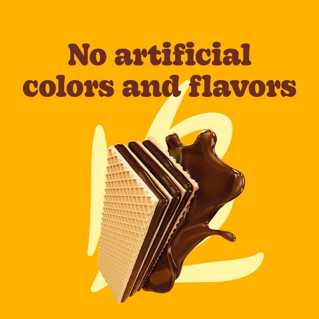 Bauducco Wafer Cookies, Assorted, Chocolate, Vanilla, and Strawberry, 60 oz (Pack of 12) - Crispy & Delicate Wafer Cookies With 3 Delicious, Indulgent Decadent Layers of Flavored Cream.