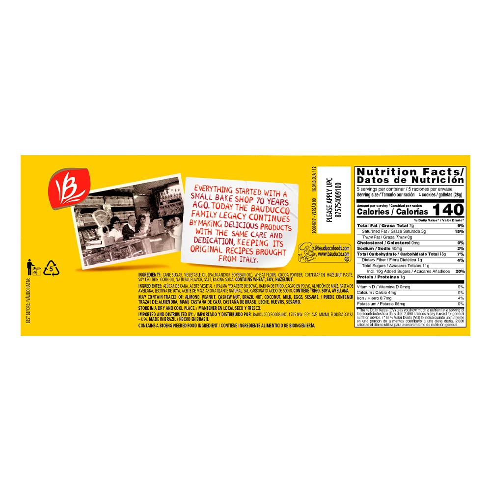Bauducco Wafer Cookies, Assorted, Chocolate, Vanilla, and Strawberry, 60 oz (Pack of 12) - Crispy & Delicate Wafer Cookies With 3 Delicious, Indulgent Decadent Layers of Flavored Cream.