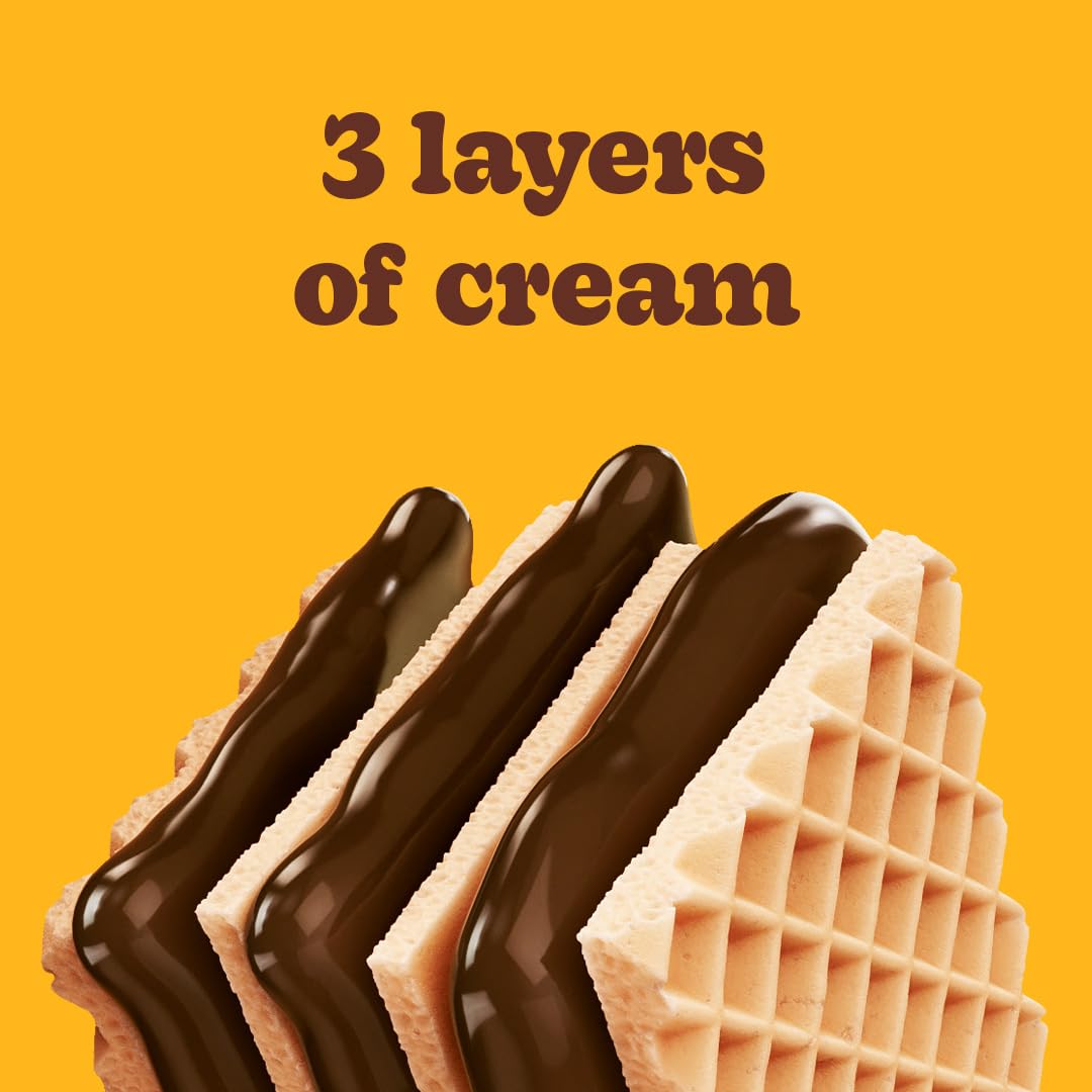 Bauducco Wafer Cookies, Assorted, Chocolate, Vanilla, and Strawberry, 60 oz (Pack of 12) - Crispy & Delicate Wafer Cookies With 3 Delicious, Indulgent Decadent Layers of Flavored Cream.