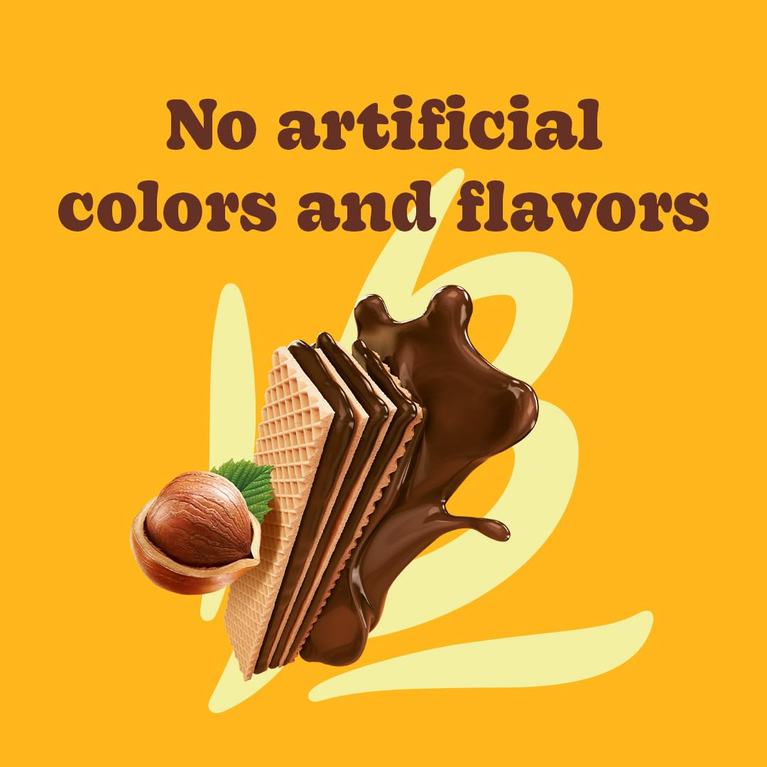 Bauducco Wafer Cookies, Assorted, Chocolate, Vanilla, and Strawberry, 60 oz (Pack of 12) - Crispy & Delicate Wafer Cookies With 3 Delicious, Indulgent Decadent Layers of Flavored Cream.