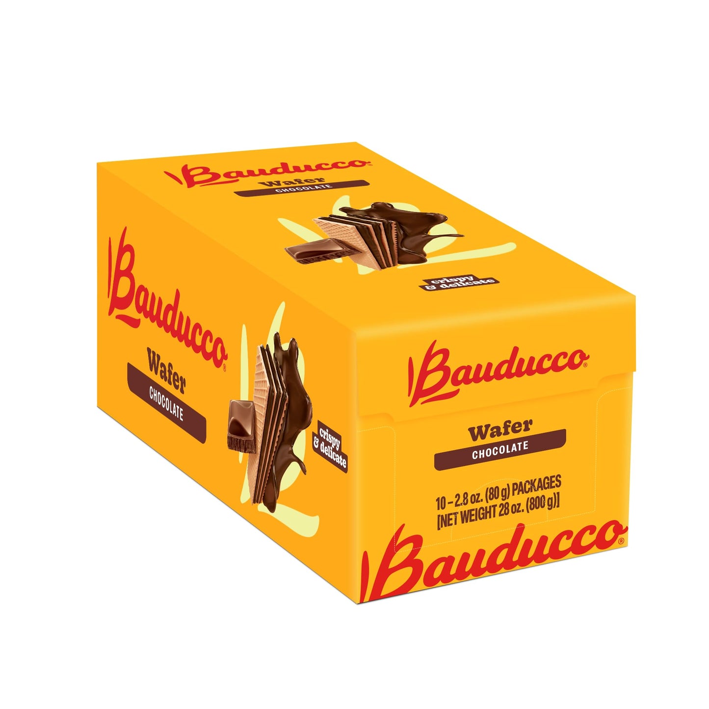 Bauducco Wafer Cookies, Assorted, Chocolate, Vanilla, and Strawberry, 60 oz (Pack of 12) - Crispy & Delicate Wafer Cookies With 3 Delicious, Indulgent Decadent Layers of Flavored Cream.