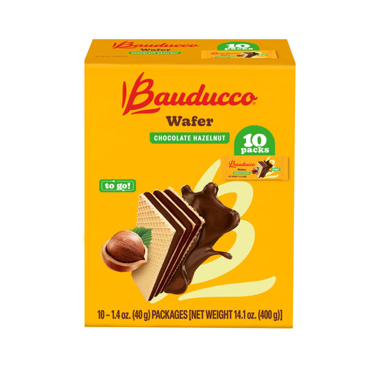 Bauducco Wafer Cookies, Assorted, Chocolate, Vanilla, and Strawberry, 60 oz (Pack of 12) - Crispy & Delicate Wafer Cookies With 3 Delicious, Indulgent Decadent Layers of Flavored Cream.