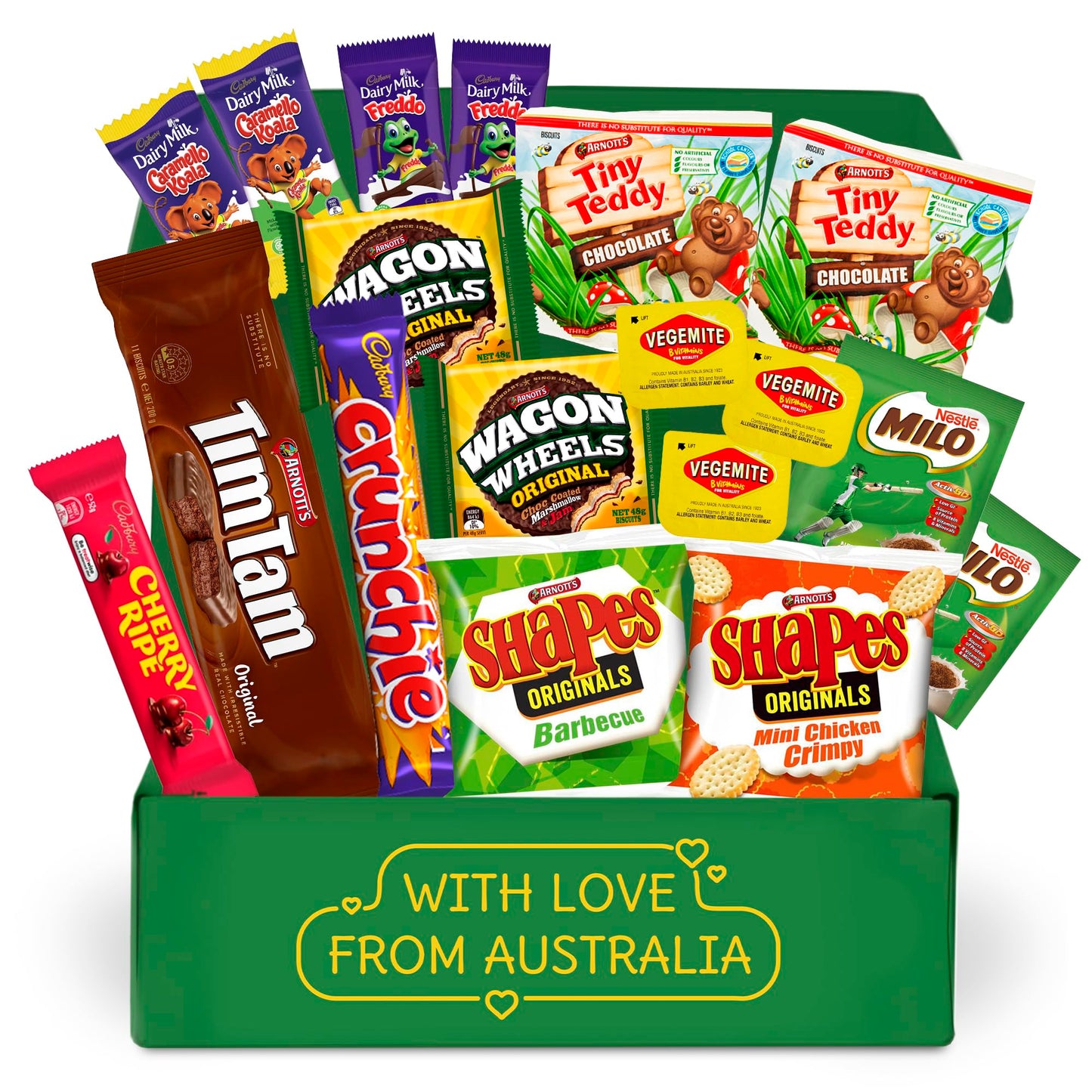 Australian Snack Box with Tim Tams, Cadbury, Cherry Ripe, Authentic Australian Snacks and Candy, Perfect Australian Gift