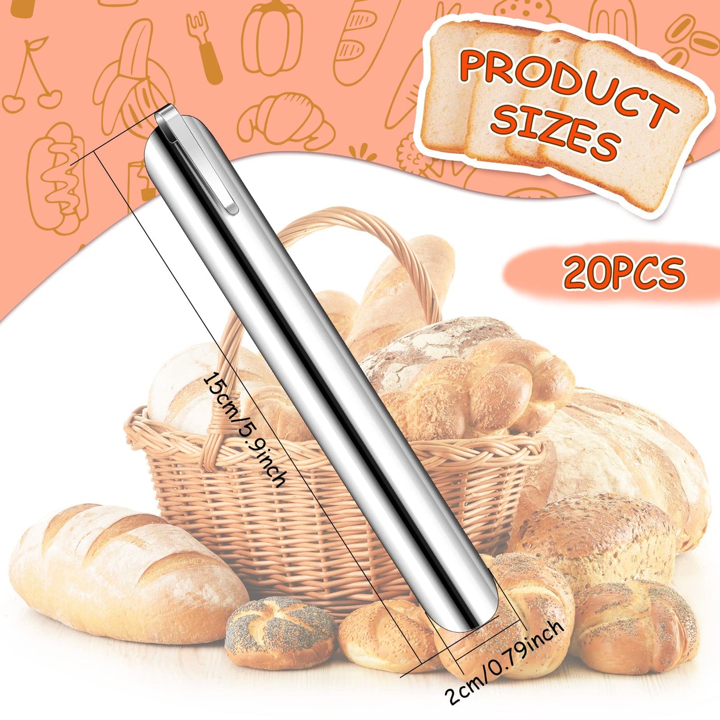 Crumbers for Servers, Table Crumb Sweepers Bread Cleaner Stainless Steel Table Crumbers for Tablecloth in Restaurants and Homes, Servers, Waiters, Waitresses Tool Accessories(Silver,10)