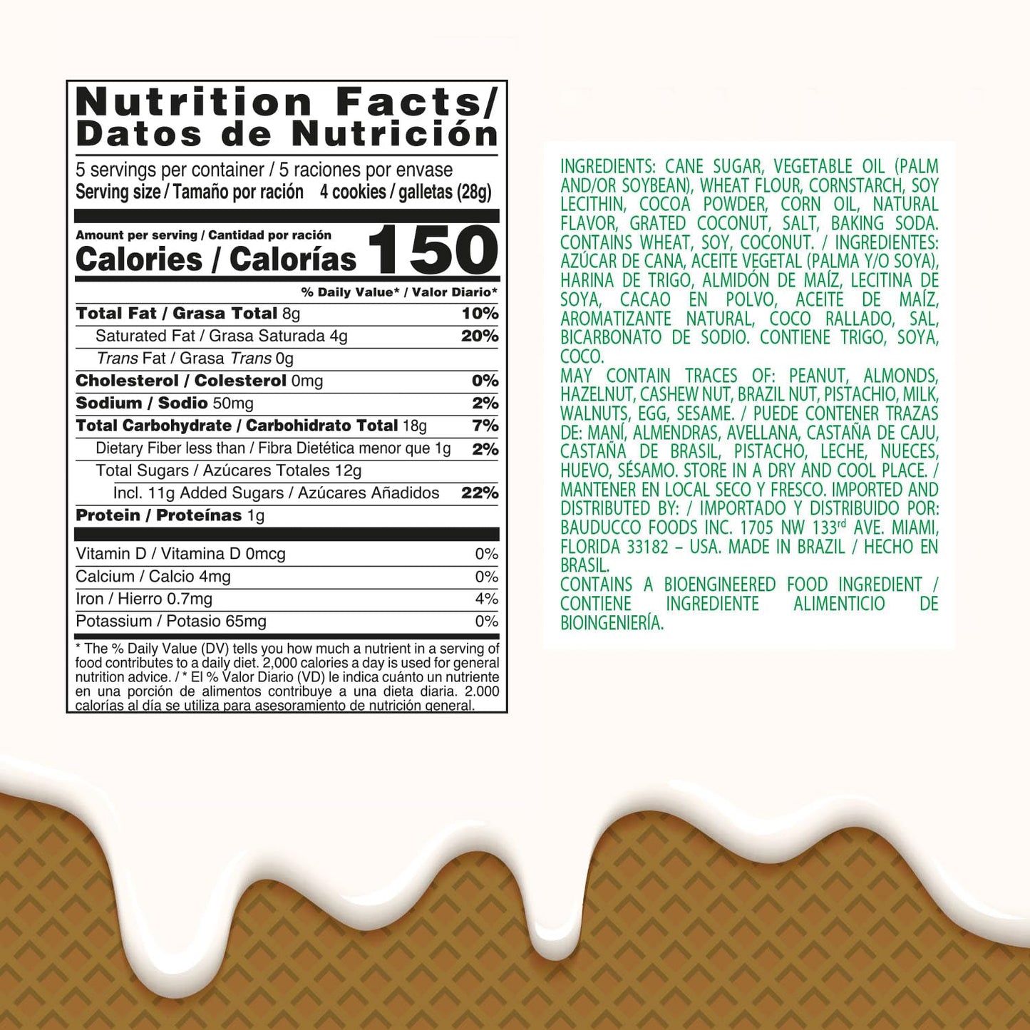 Bauducco Wafer Cookies, Assorted, Chocolate, Vanilla, and Strawberry, 60 oz (Pack of 12) - Crispy & Delicate Wafer Cookies With 3 Delicious, Indulgent Decadent Layers of Flavored Cream.