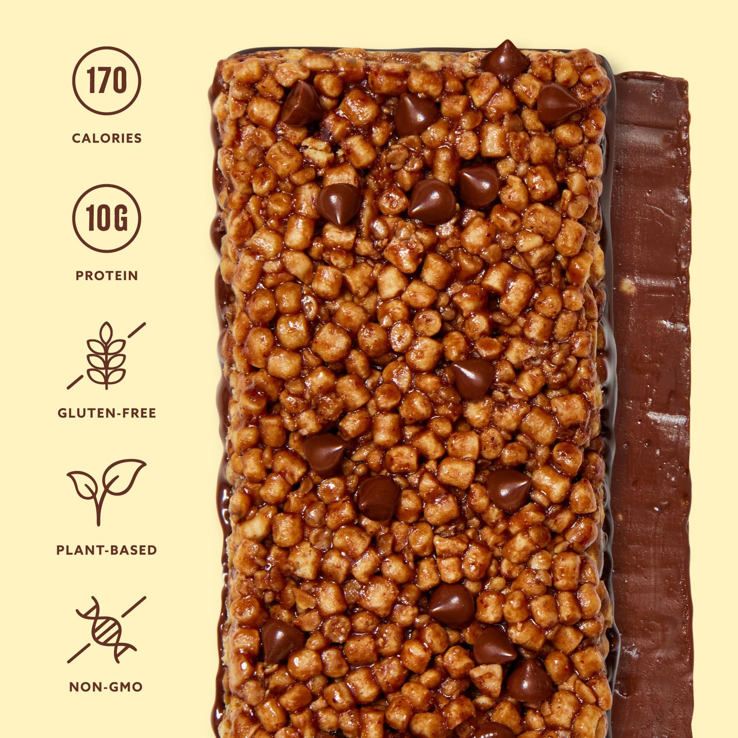 Mezcla Puff Crispy Protein Bars, Gluten Free & Vegan Protein Bars, 10g Protein, Alt for Crispy Rice Treat, Granola Bars & Breakfast Bars, Healthy Snacks for Adults, Variety Pack, 8 Count