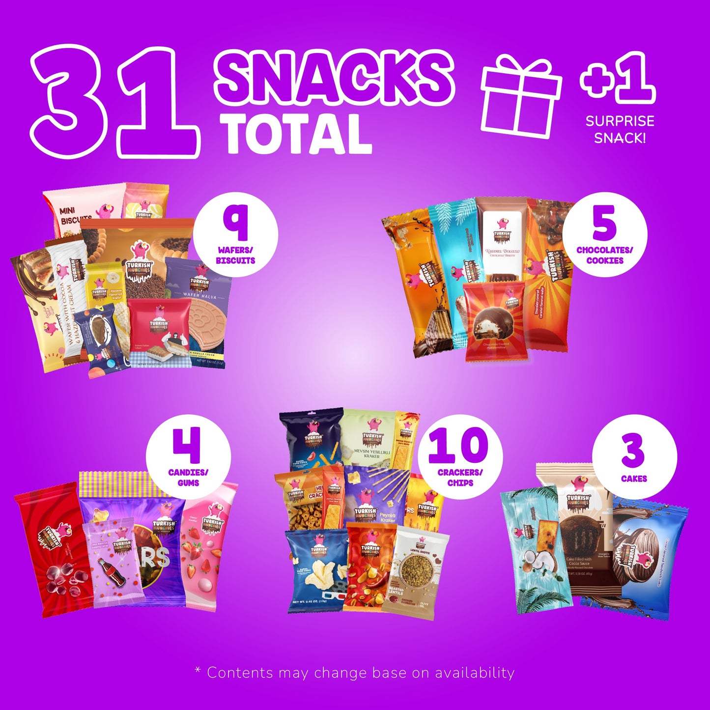 Dubai Chocolate Bar with Mega International Snack Box | Premium Exotic Foreign Snacks Unique Food Gifts Included Try Extraordinary Turkish Candies from Around the World 32 Full-Size